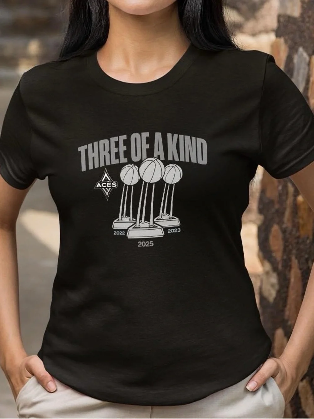Las Vegas Aces Trophy three of a kind shirt